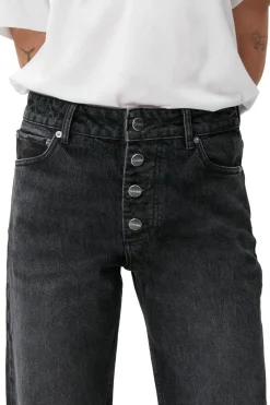 New GANNI Rigid Denim Lovy Black/White Vintage