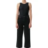 Sale GANNI Rigid Denim Misy Cropped Washed Black/Black