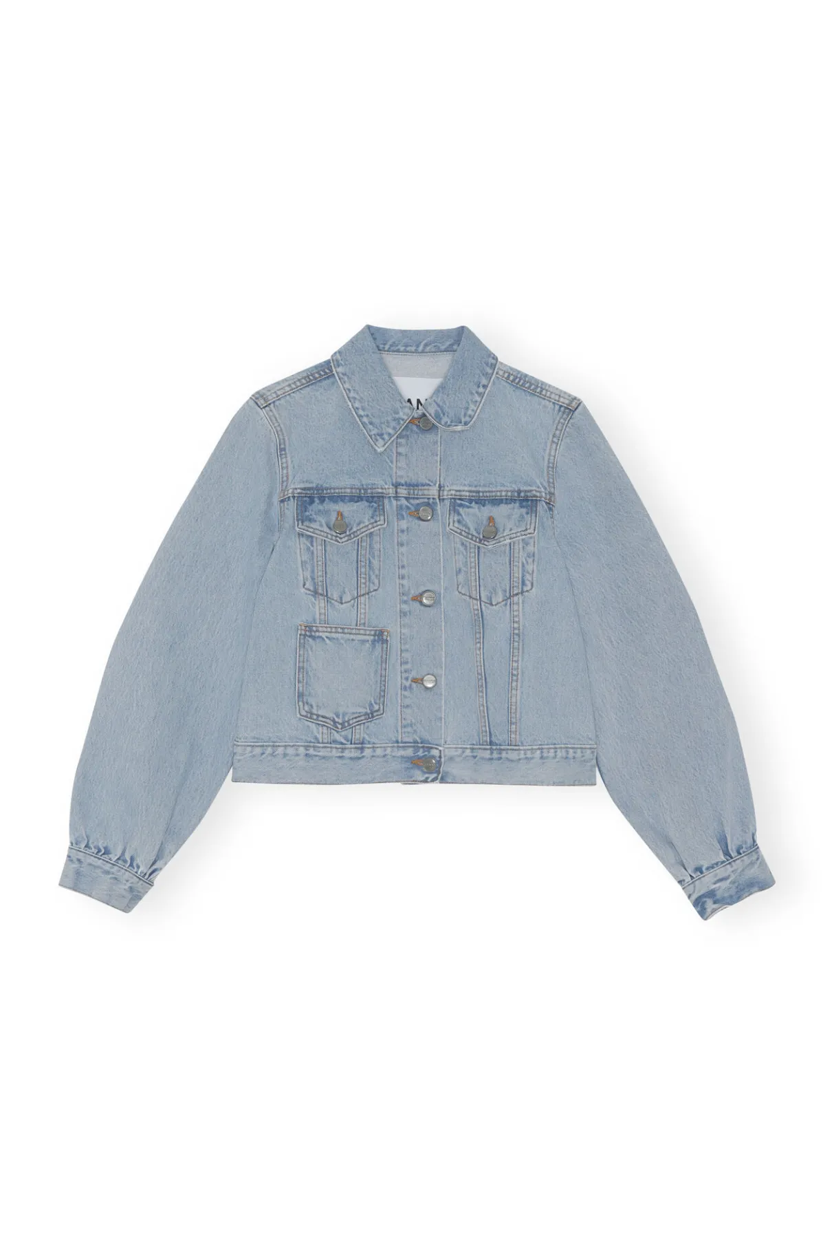 Store GANNI Rigid Denim Rigid Denim Camy Light Blue Stone