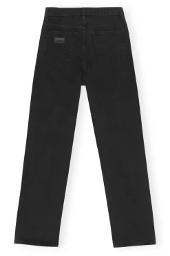 New GANNI Rigid Denim Rigid Denim Figni Washed Black/Black