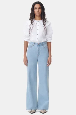 Online GANNI Rigid Denim Rigid Denim Magny Light Blue Stone