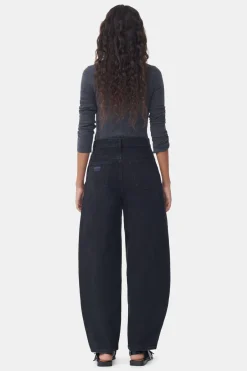 Discount GANNI Rigid Denim Stary Washed Black/Black