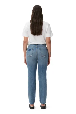 Discount GANNI Rigid Denim Swigy Mid Blue Vintage