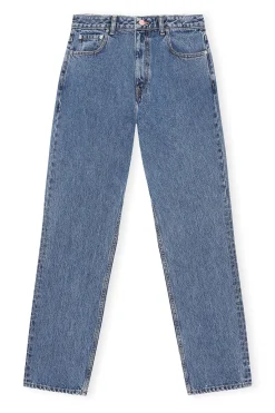 Store GANNI Rigid Denim Swigy Mid Blue Stone