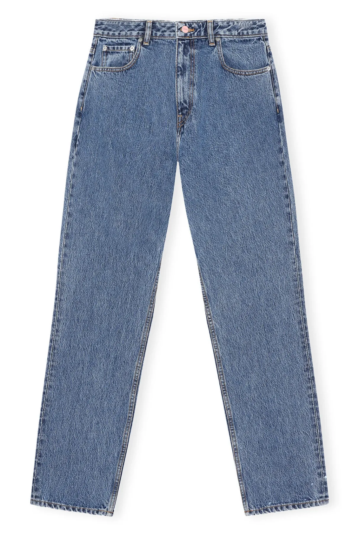 Store GANNI Rigid Denim Swigy Mid Blue Stone