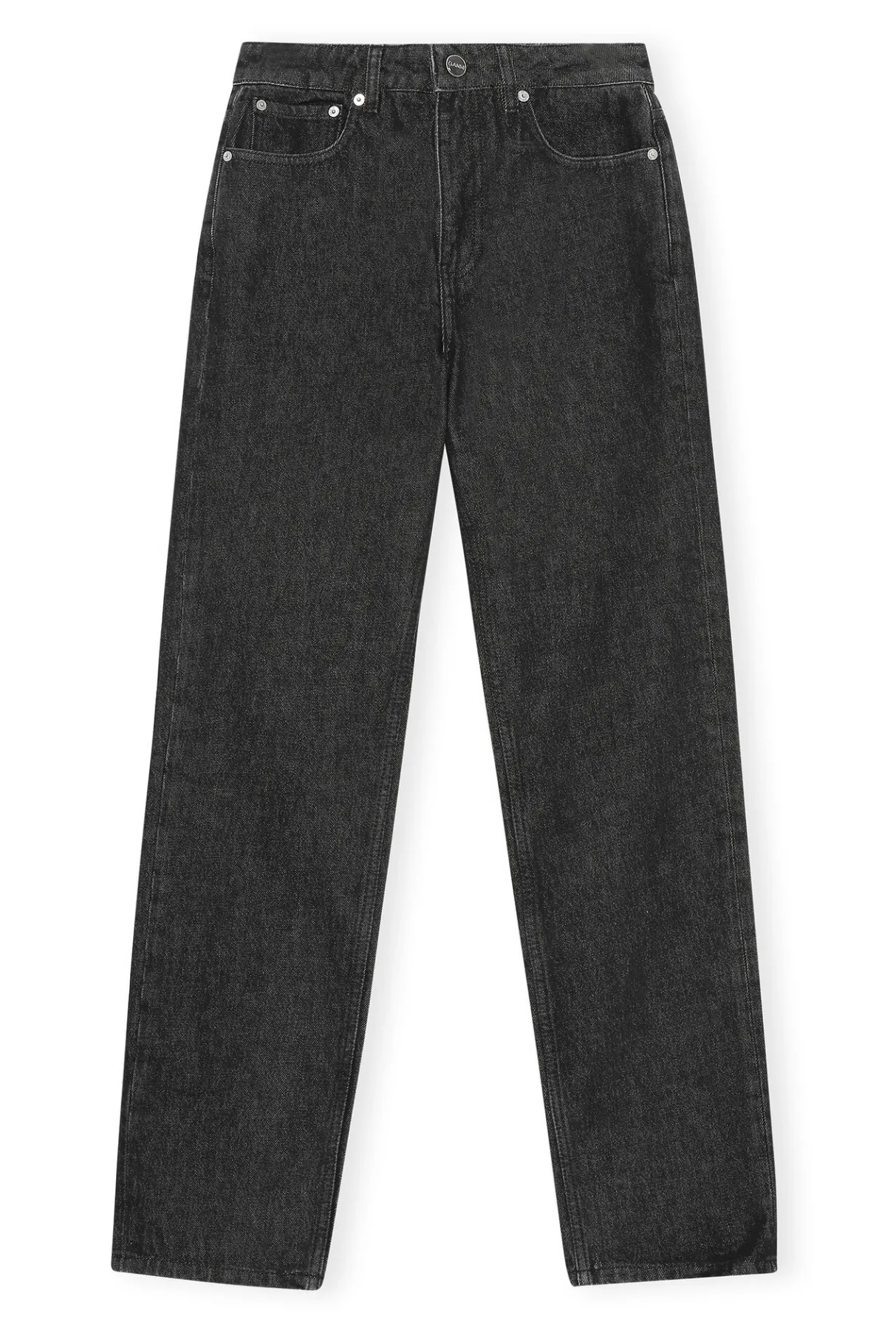 Cheap GANNI Rigid Denim Swigy Black/White Stone