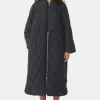 Cheap GANNI Ripstop Quilt Coat Black