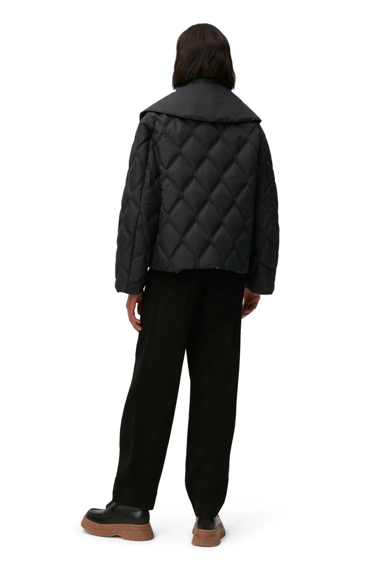 Sale GANNI Ripstop Quilt Jacket Black
