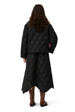 Sale GANNI Ripstop Quilt Jacket Black