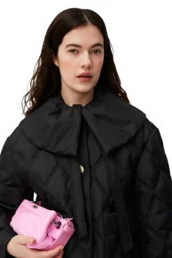 Sale GANNI Ripstop Quilt Jacket Black