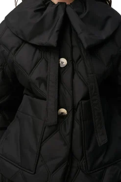 Sale GANNI Ripstop Quilt Jacket Black