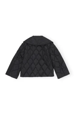Sale GANNI Ripstop Quilt Jacket Black