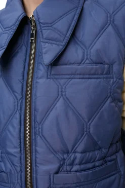 Outlet GANNI Ripstop Quilt Reversible Vest Mole