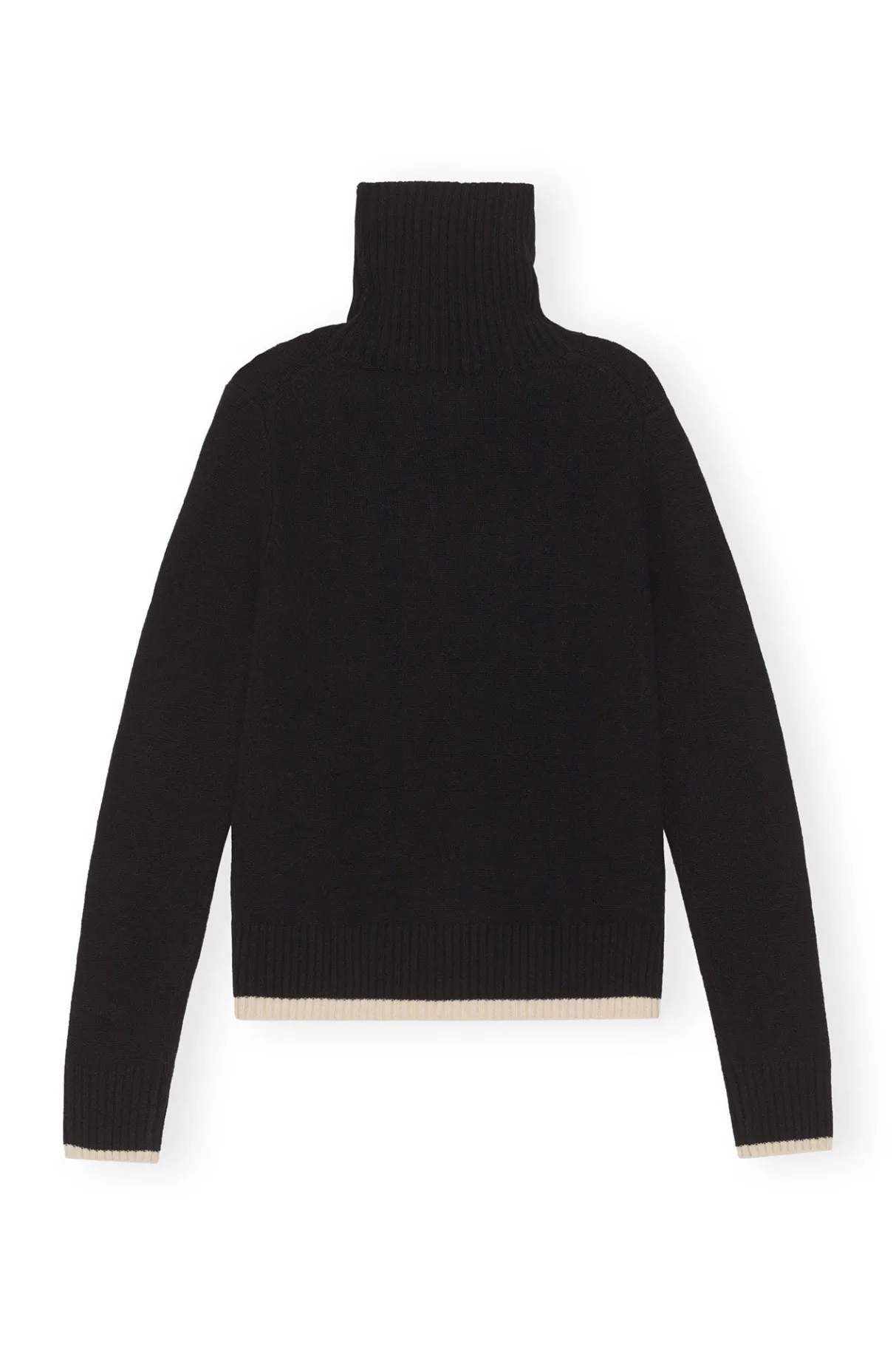 Cheap GANNI Rollneck Pullover Black