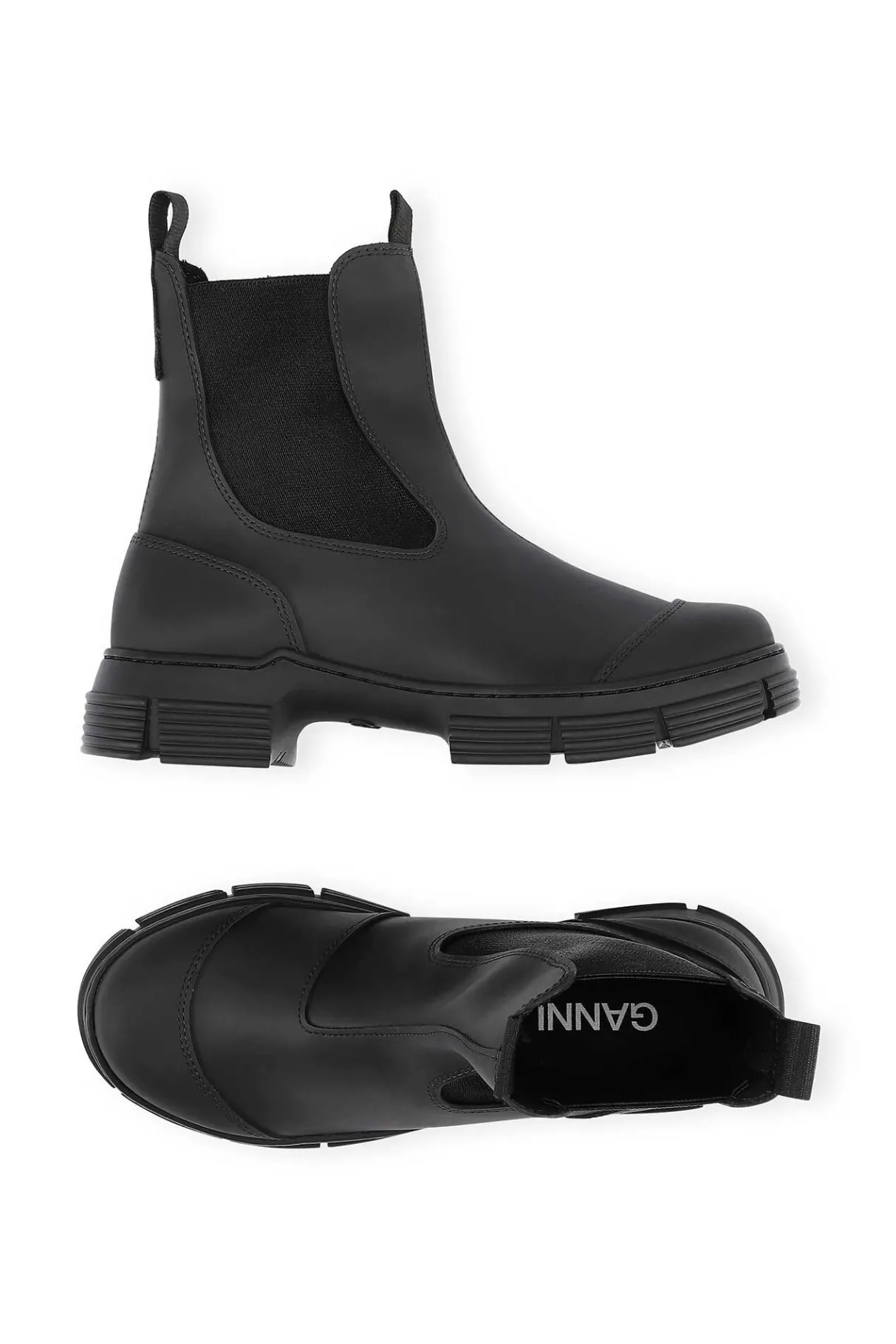 Flash Sale GANNI Rubber City Boots Black