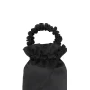 Store GANNI Ruched Top Handle Bag Black