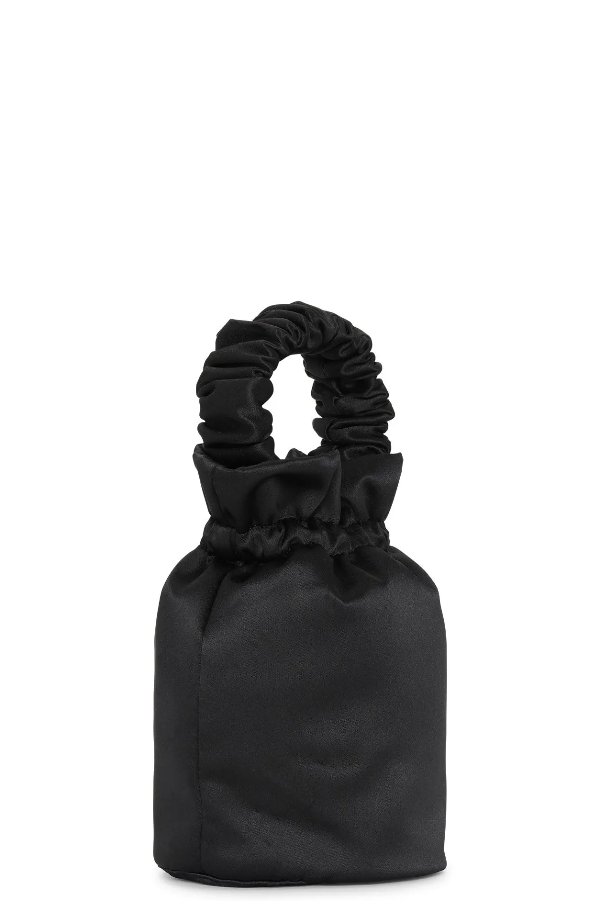 Store GANNI Ruched Top Handle Bag Black