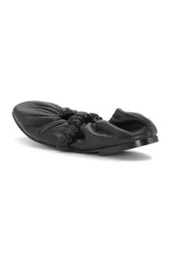 Outlet GANNI Scrunchie Ballerinas Black