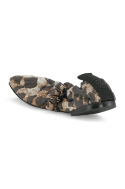 Best GANNI Scrunchie Jacquard Ballerinas Leopard