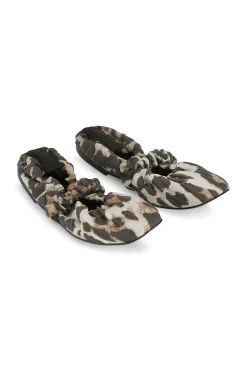 Best GANNI Scrunchie Jacquard Ballerinas Leopard