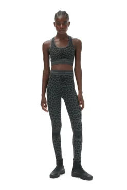 Sale GANNI Seamless Jacquard Bra Black
