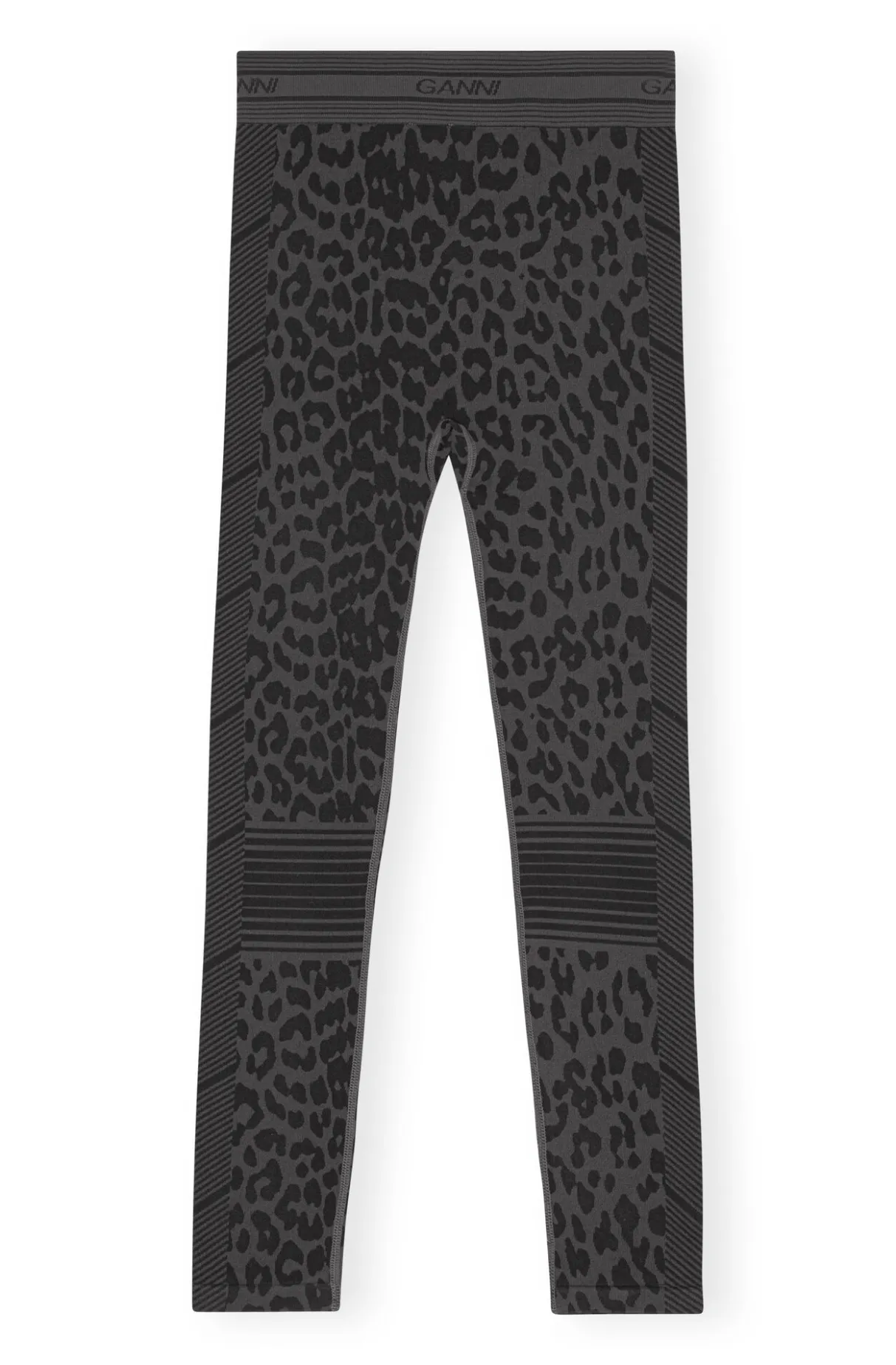 Best GANNI Seamless Jacquard Leggings Black