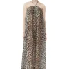 Online GANNI Sheer Voile Maxi Strap Dress Almond Milk