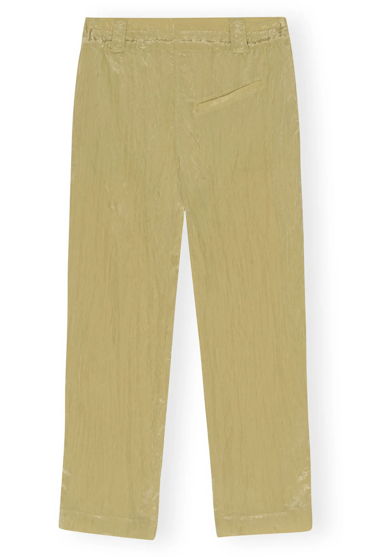 Best Sale GANNI Shiny Tech Pants Leek Green