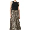 Clearance GANNI Sleeveless Melange Top Black