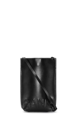 Sale GANNI Small Banner Crossbody Bag Black