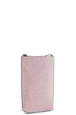 Shop GANNI Small Glitter Banner Crossbody Bag Light Lilac