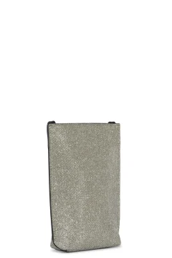 Sale GANNI Small Glitter Banner Crossbody Bag Gold