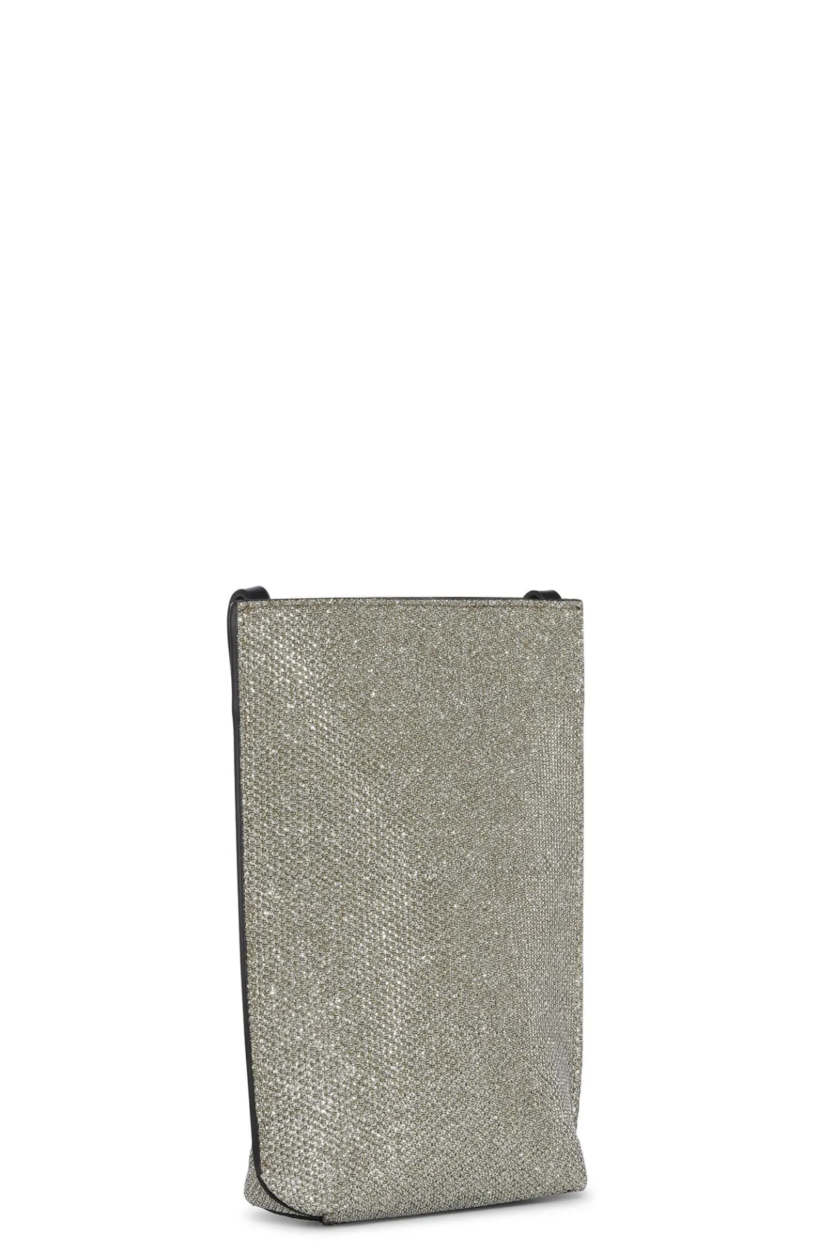 Sale GANNI Small Glitter Banner Crossbody Bag Gold