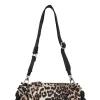 Online GANNI Small Quilted Duffle Bag Leopard