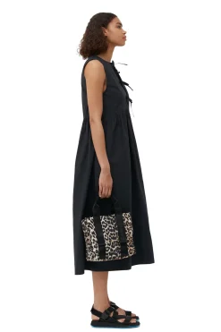 Clearance GANNI Small Tech Tote Leopard