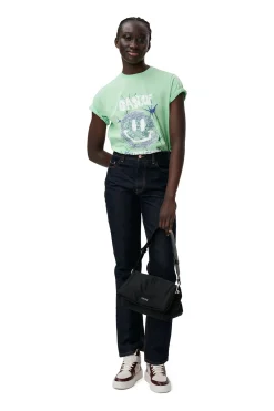 Clearance GANNI Smiley Relaxed T-Shirt Peapod