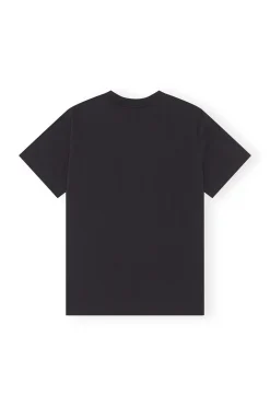 Store GANNI Smiley Relaxed T-Shirt Phantom