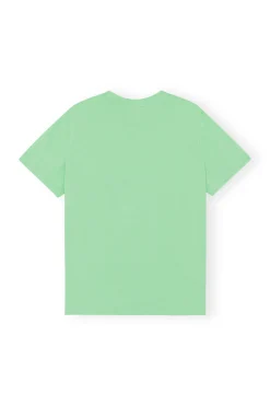 Clearance GANNI Smiley Relaxed T-Shirt Peapod