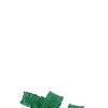 New GANNI Smock Flatform Sandals Kelly Green