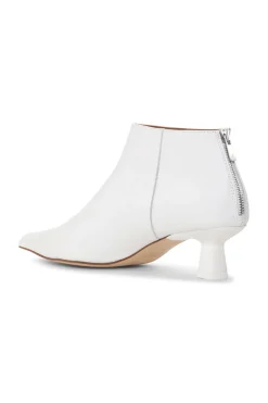 Shop GANNI Soft Pointy Crop Boots Egret
