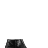 Shop GANNI Soft Pointy Crop Boots Naplack Black