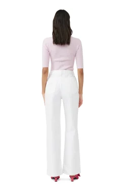 Outlet GANNI Soft Wool Cut Out Top Pink Tulle
