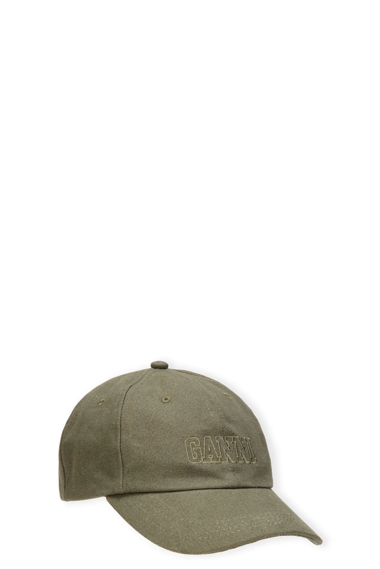 Clearance GANNI Software Heavy Cotton Cap Kalamata