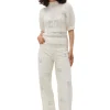 Online GANNI Sparkle Izey Jeans Vanilla Ice