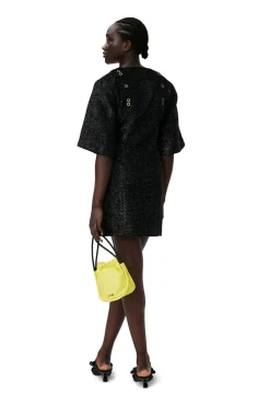 Best Sale GANNI Sparkle Mini Dress Black