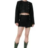 Best GANNI Sparkle Mini Skirt Black