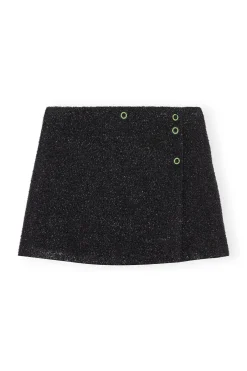 Best GANNI Sparkle Mini Skirt Black