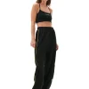 Cheap GANNI Sporty Jersey Loose Pants Black