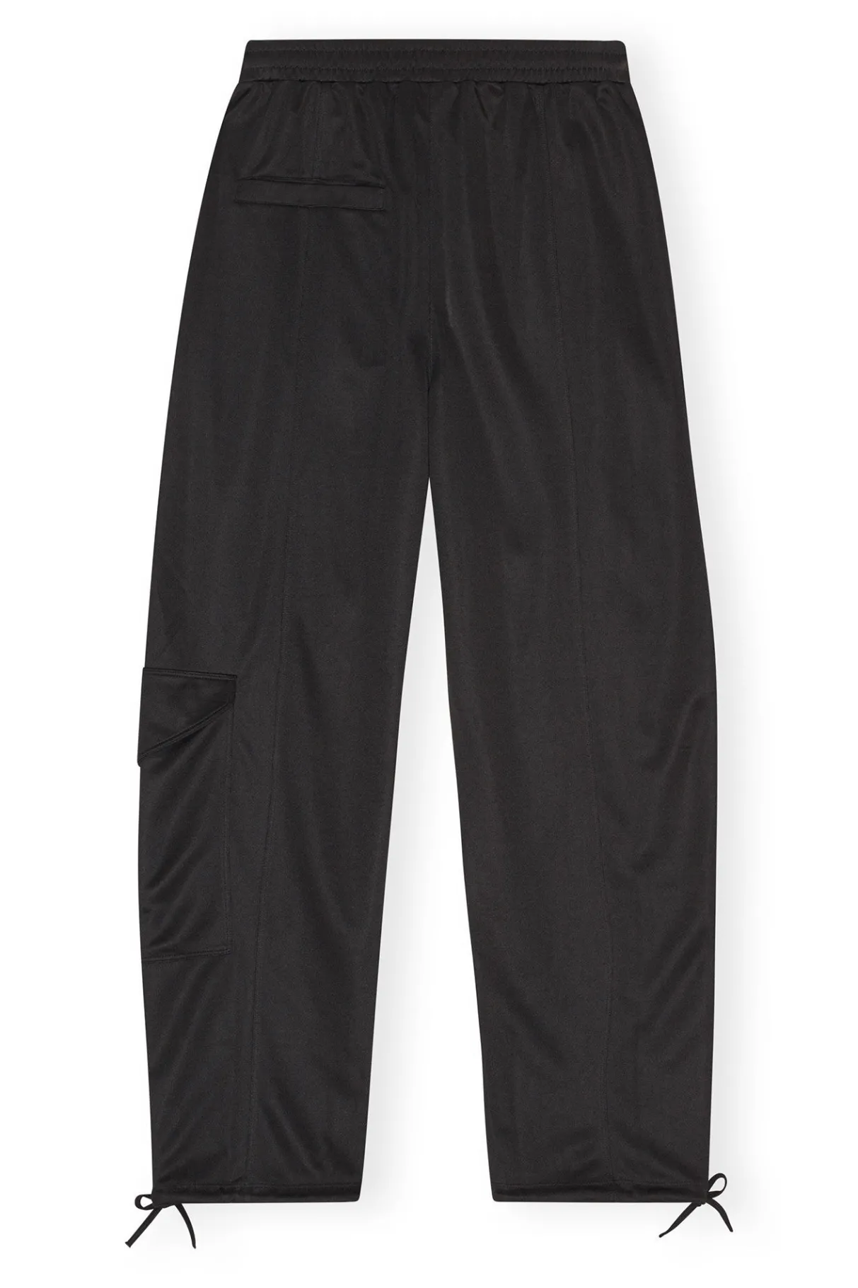 Cheap GANNI Sporty Jersey Loose Pants Black