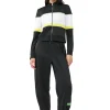 New GANNI Sporty Jersey Tracksuit Jacket Black